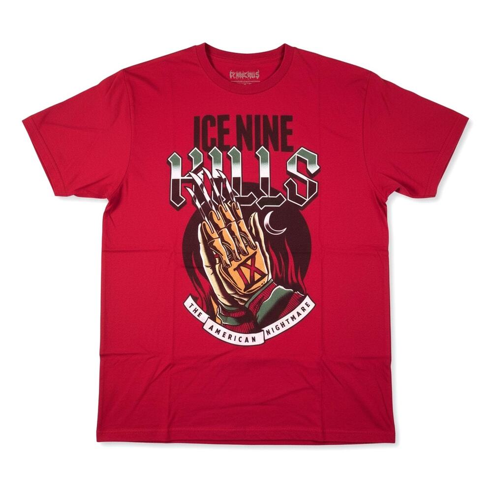 Ice Nine Kills The American Nightmare 2018 Red XL Metalcore Horror Band Merch